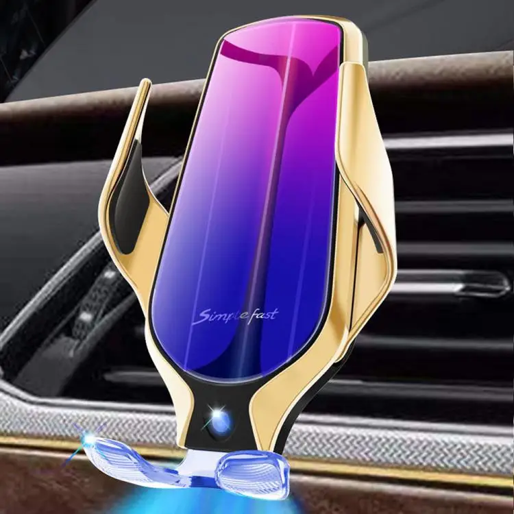 

Automatic Clamping Infrared Auto Induction QI Car Wireless phone holder, Rose gold, gold, silver