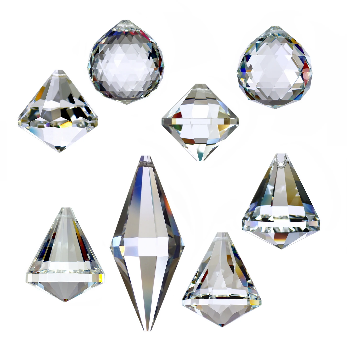 30 mm Chandelier Crystals Ball Prism Pendant Feng Shui Sun Catcher DIY Crafts Accessories GOLDENHAITAI