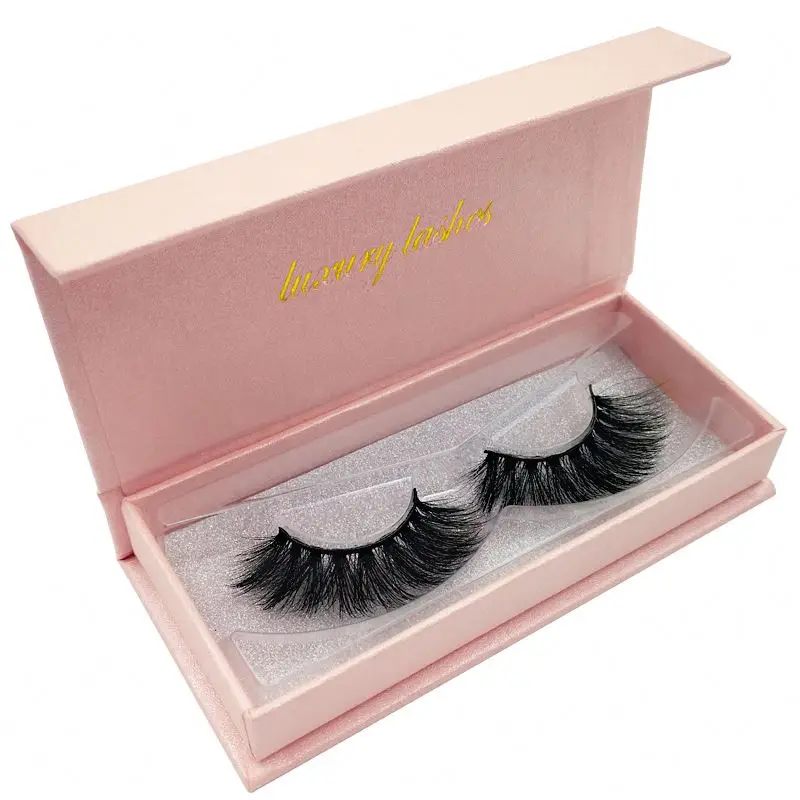 

Factory Direct Natural Thick Winged Faux Mink Lashes Eyelashes, Black color