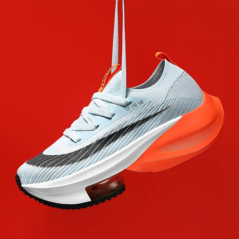 

New Mens Running Shoes Sport Fashion Feminino Mesh Breathable Cushion Height Increasing Women Running Shoes Men Sneakers