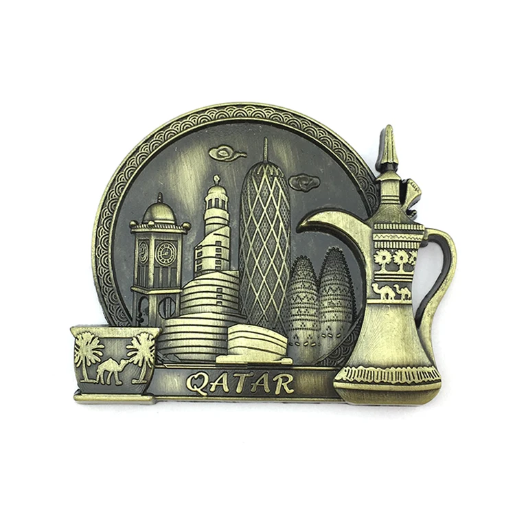 Custom 3d Qatar Souvenir Metal Fridge Wholesale Buy Metal