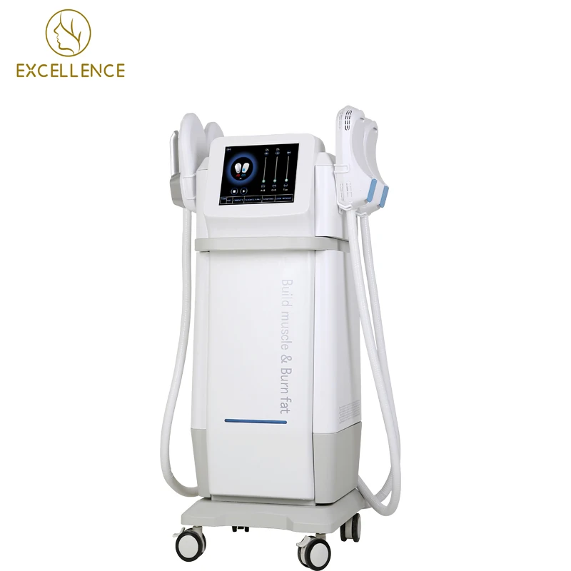 

4 handles Emslim Beauty Machine Fast Slimming Body Sculpting 7 Tesla Clinic Device Emslim neo