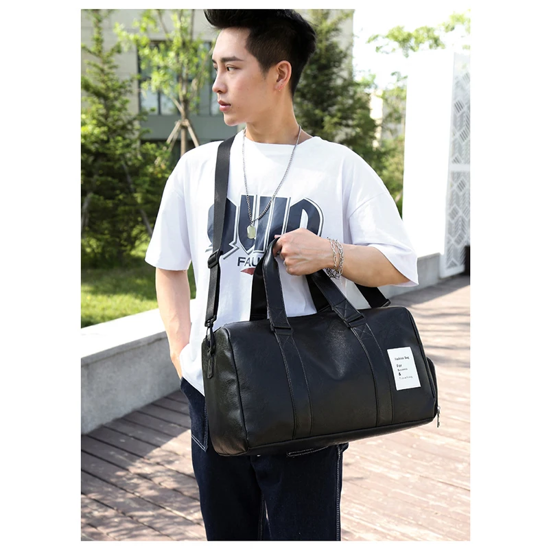 

2021 new portable short-distance travel bag trendy Weekender Bag For Men Duffel Travel Gym Bag