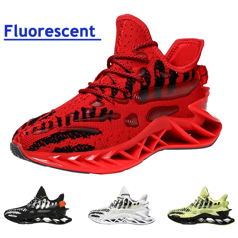 

2021 Men'S Running Sneakers For Men Sport Run Shoess Sport Man Walking Style Shoes Zapatillas Hombre, Black,white,yellow,red