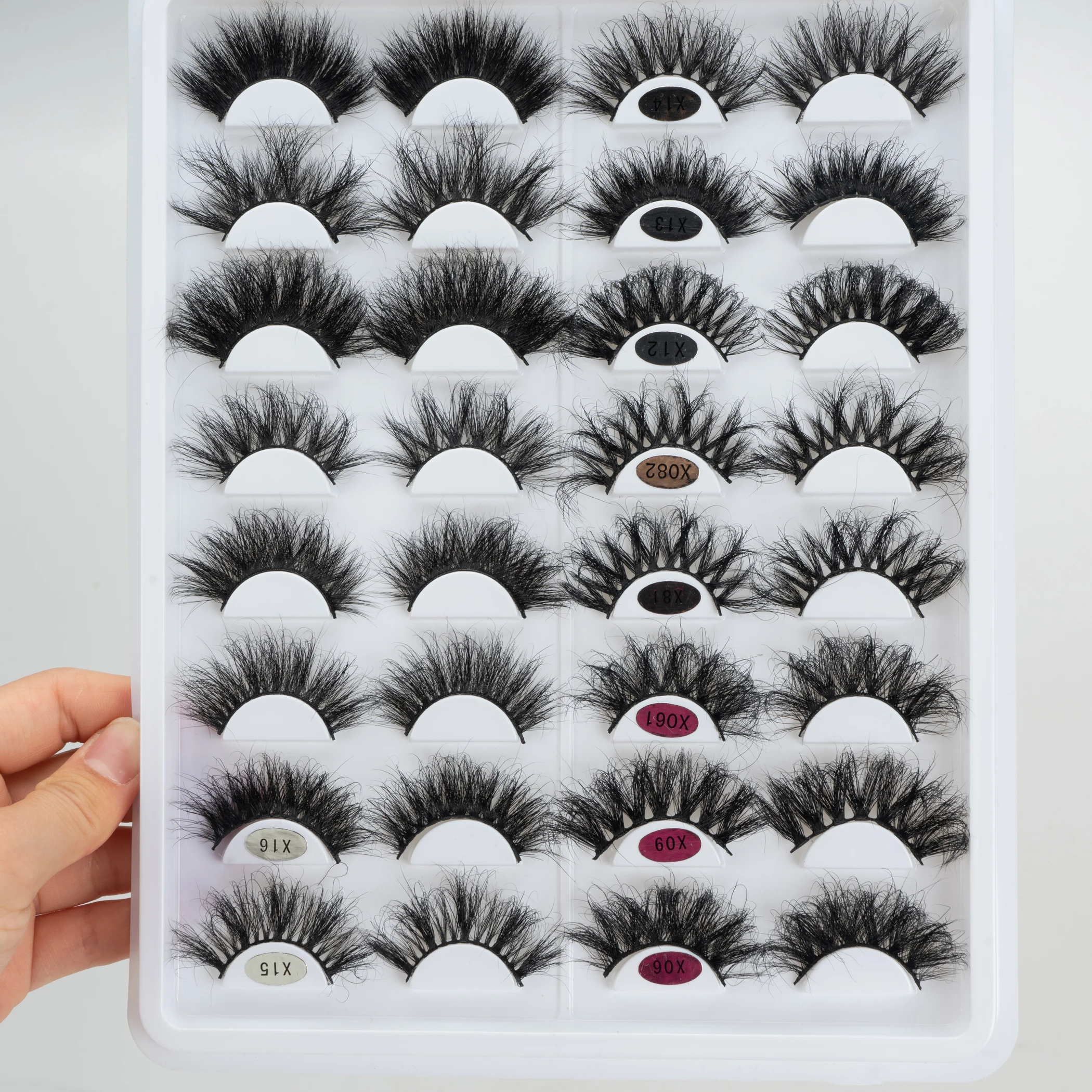 

25mm 3D Wispy Mink Eyelashes Vendor Luxury 25 mm 3D Mink Eyelash Lashes Vendor