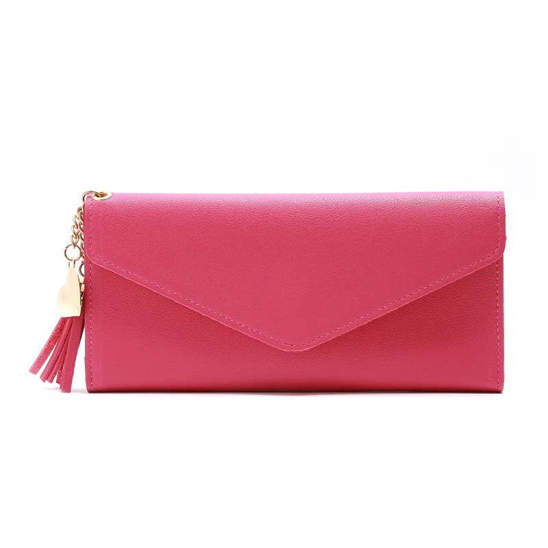 

2020 China Fashion Khaki Ladies Leather Purse Women Long Wallet Online Ship China, Black,pink,brown,navy etc