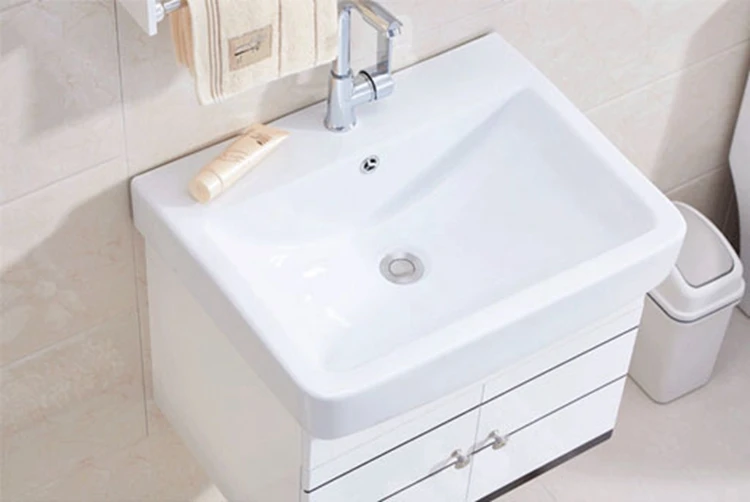 Small toilet lavatory combination PVC bathroom vanity modern contracted Europe type ark wall cupboard