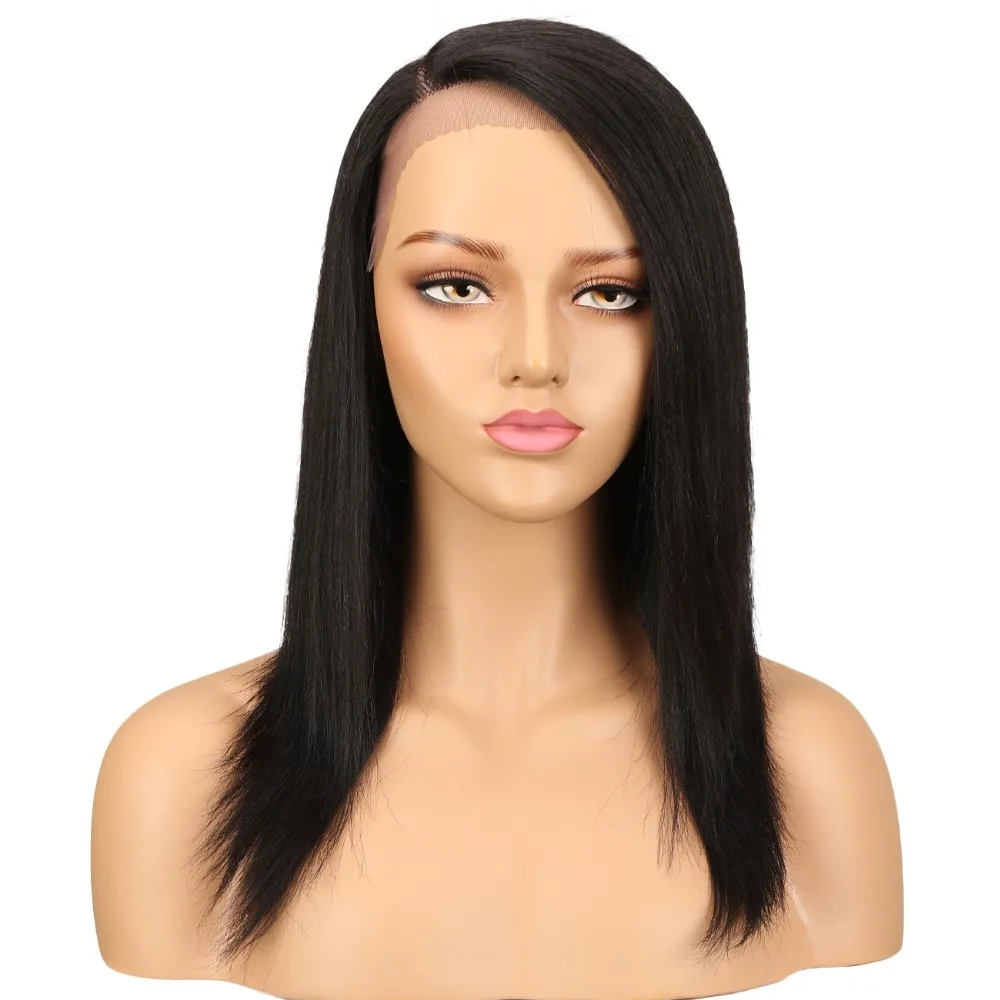

Sleek 180% Density Human Hair Wigs Brazilian Remy Straight Hair Lace Front Wig All Colors With Baby Hair For Black Women, Accept customer color chart