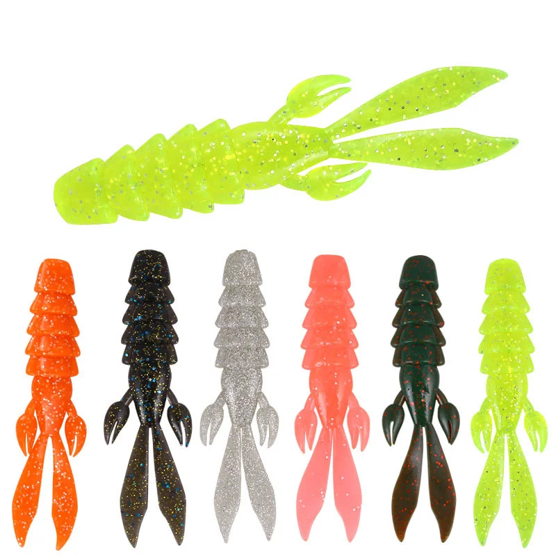 

2021 Silicone Bait 8cm Fishing Tackle Gear Fishing Soft Bait, 10 colors