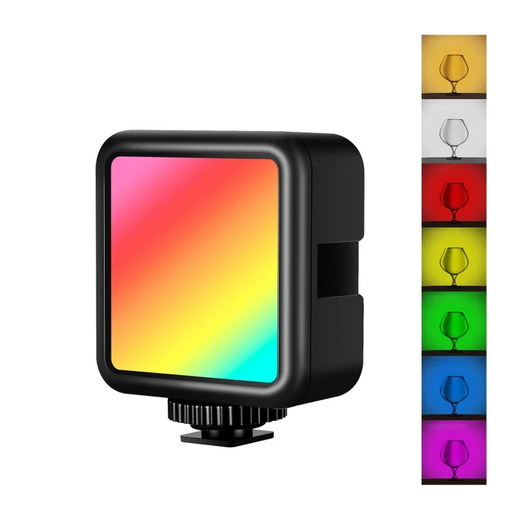 

Dropshipping New lightings PULUZ Pocket 2500-9000K+RGB Full Color Beauty Fill Light Handheld Camera Photography LED Light