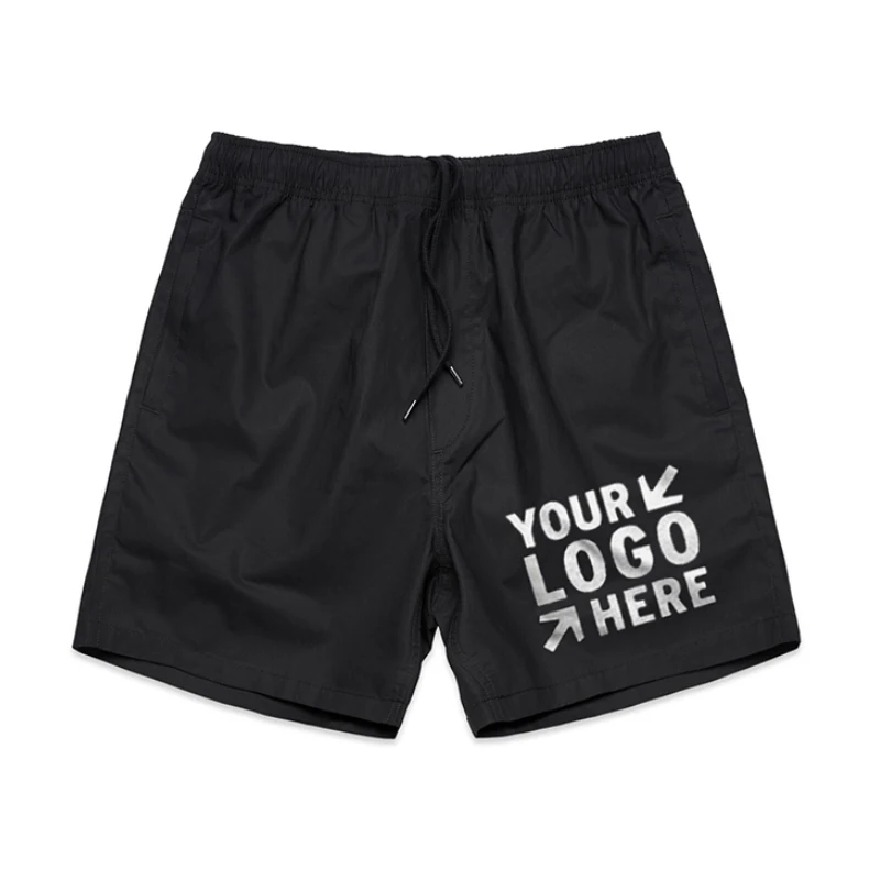 

Personalized Designer Custom Logo Sublimation Printed Men Summer Sweat Surf Swim Quick Dry Beach Board Shorts Pants For Men