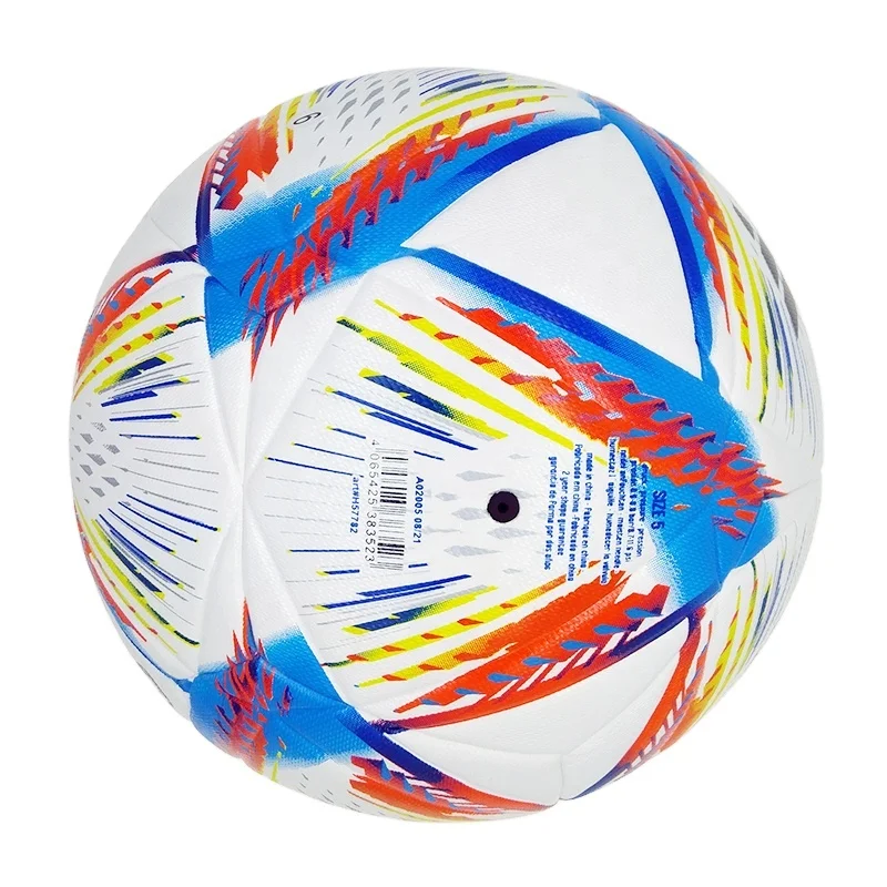 

New 2022 world match soccer ball top quality PU seamless football training size  balls team wholesale custom print LOGO