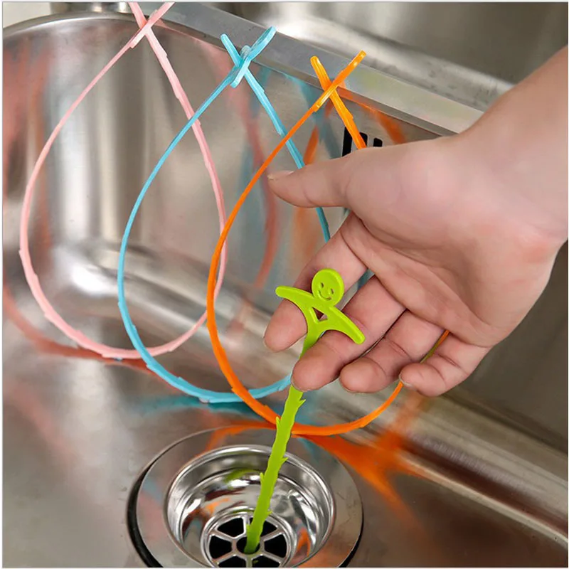 

Sink Clogged Hair Cleaner Hook Sink Filter Hair Catcher Toilet Drain Cleaning Hook Practical Sink Cleaning Tools Kitchen Badgets