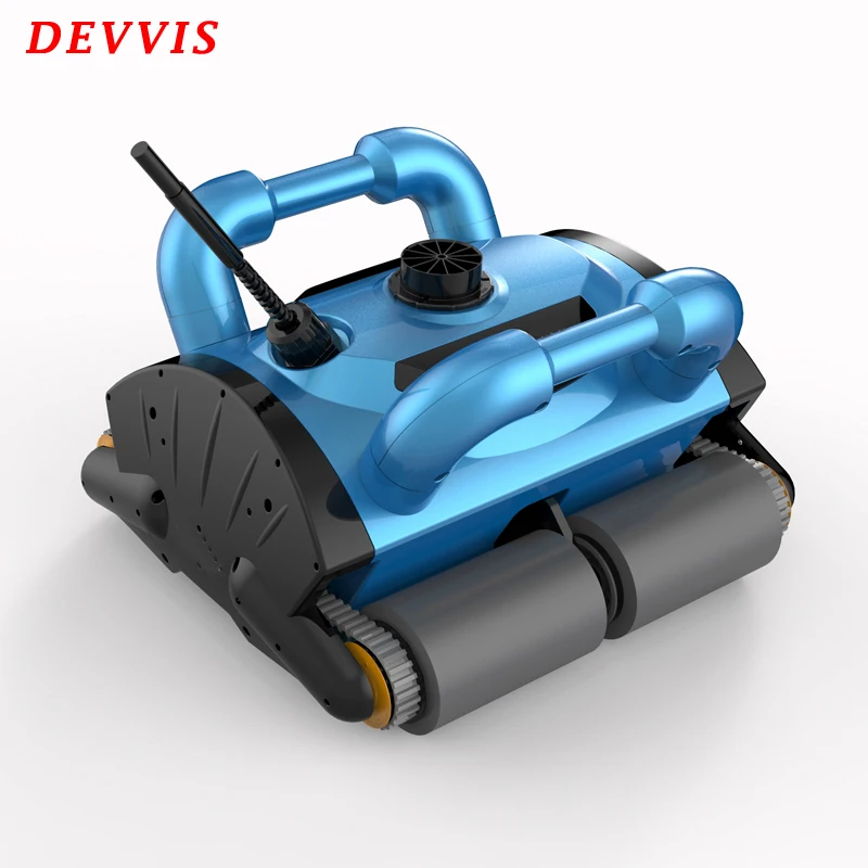 

Remote Controller,Wall Climbing Function Robot Swimming Pool Automatic Cleaner, Blue/white/yellow/light blue