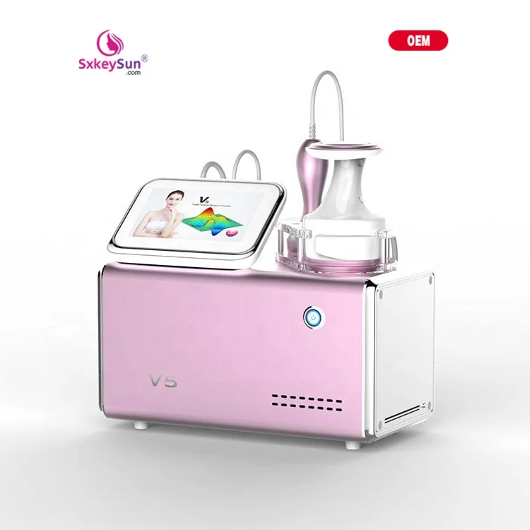 

2021 wholesale V5 hifu +RF machine for skin tightening and body slimming