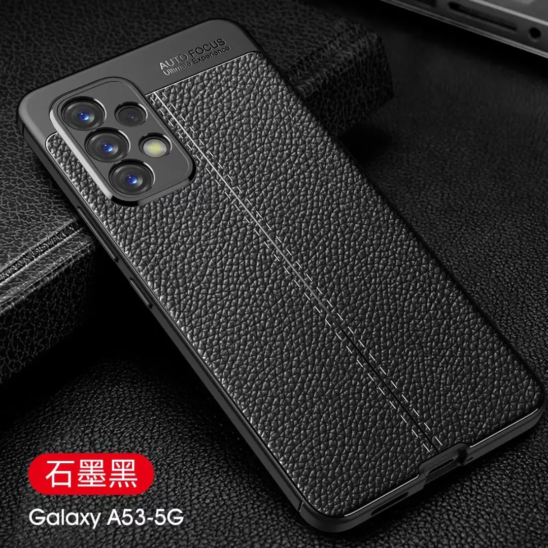 

For Samsung Galaxy A53 5G Case Luxury Ultra Leather Rugge Soft Shockproof Cover, As pictures