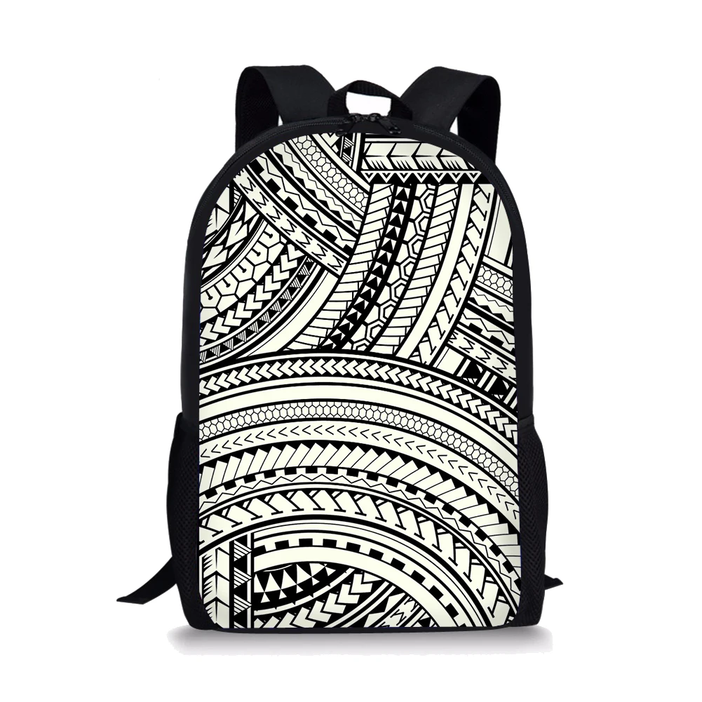 

polynesian tattoo tribalmaori samoan tribal Printed School Backpack Boys Bolsa Infant Custom Design Logo New Colleae School Bags, Customized color,printable