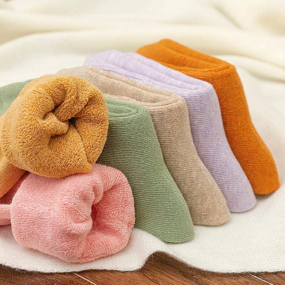 

Best Price Ladies Thick Socks Solid Color Women Winter Socks