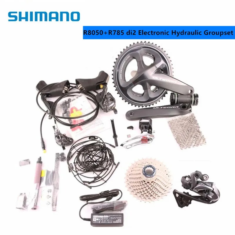 

New Shimano Ultegra R8050 di2 Electronic Hydraulic Groupset For Road Bike Bicyle With R8000 R785 Disc Brake Cycling