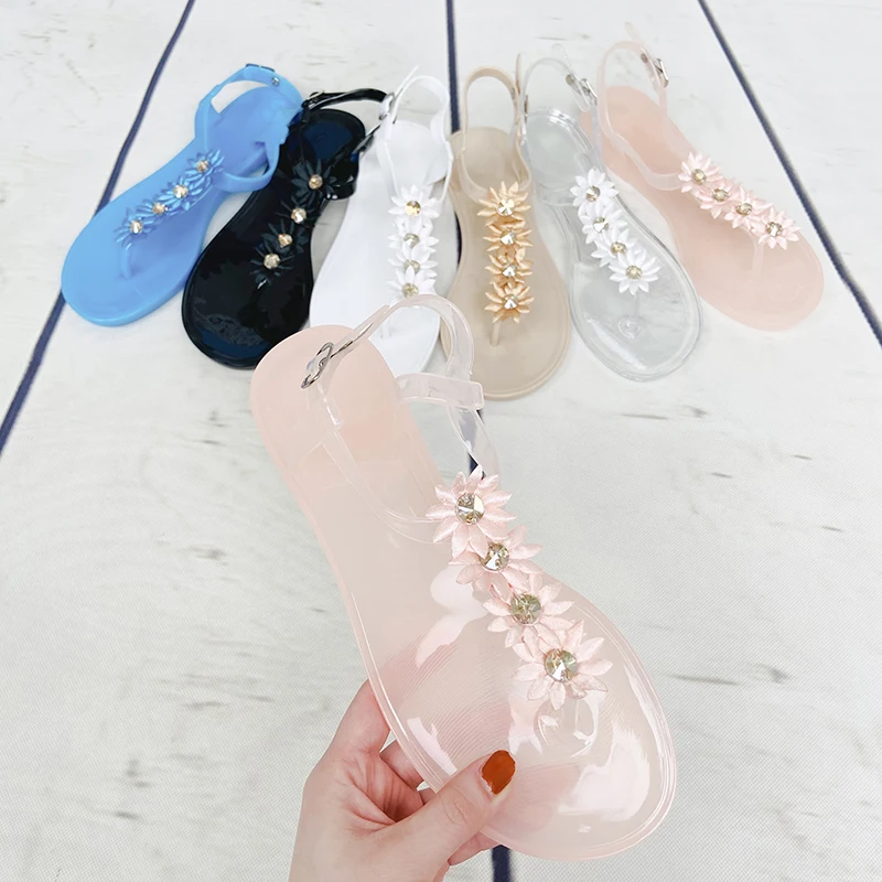 

Beautiful Flower Fabric Accessories Summer Sandals For Women And Ladies, Picture color or according to customer requirements