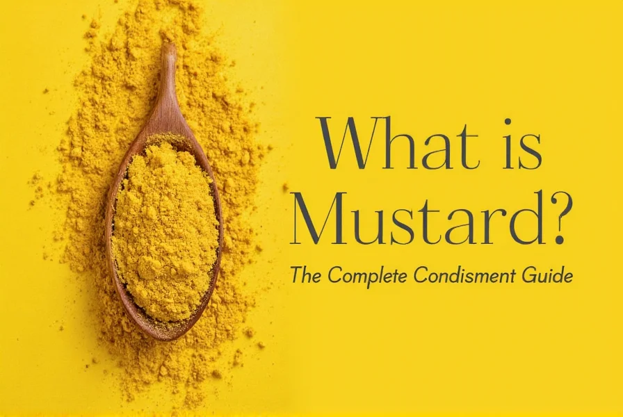 Close-up view of different mustard varieties in glass jars showing yellow, Dijon, and whole grain types