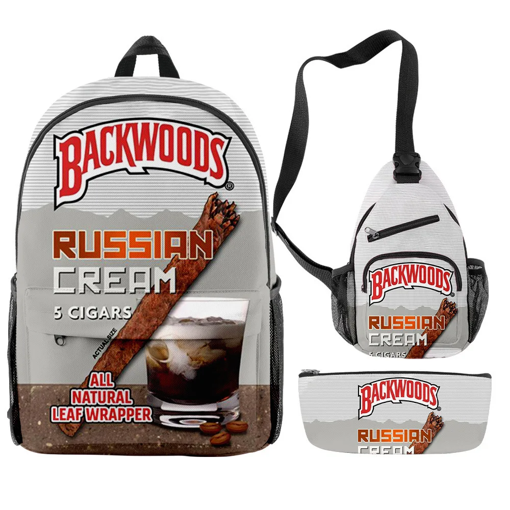 

In Stock 3Pcs Backwood Backpack Rucksack Bags Set Waterproof Backwood Shoulder Cros Body Bag For Men