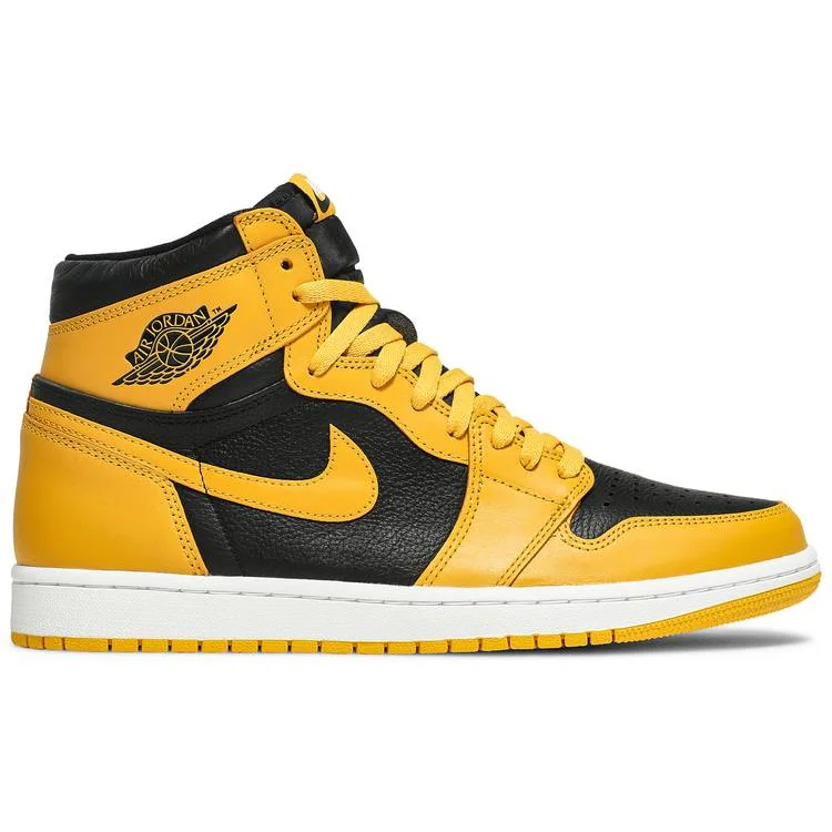 

Top Quality 2021 Air Jordan 1 Retro Black Yellow Toe Brown Yellow Wheat High Og basket Aj 1 chaussure Sports Shoes