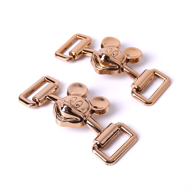 

China factory direct sales used brand shoes buckles with high quality, Gold