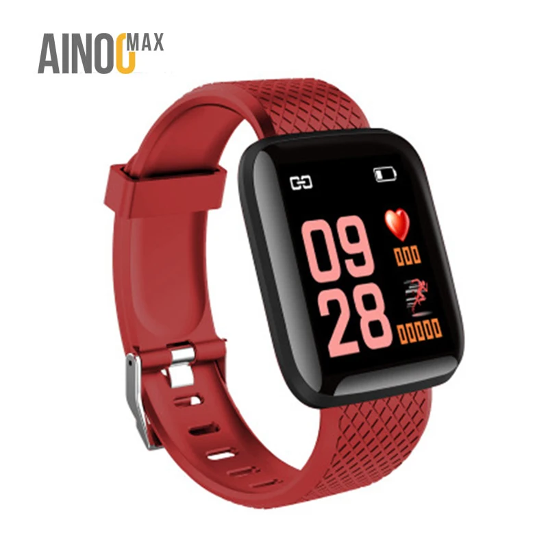 

AinooMax Free Shipping L214 blood pressure monitor smart watch heart rate id116 plus smartwatch with heart rate monitor, Depend on item