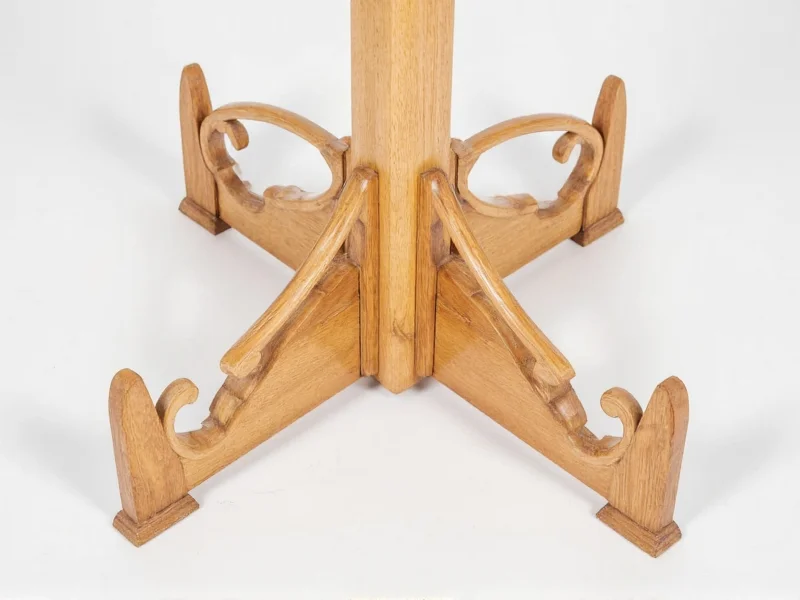 Sturdy wooden lighthouse base with support braces