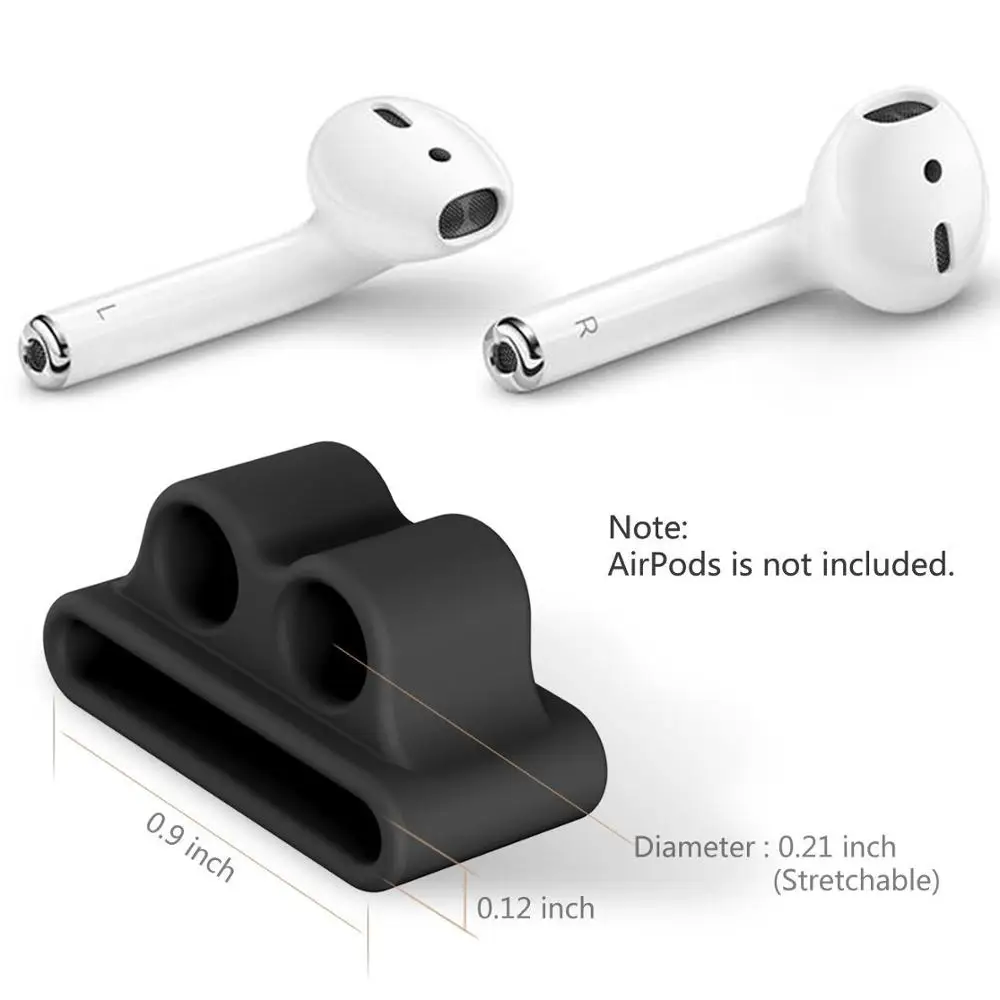 

Amazon new products for Apple Watch with card sets for airpods headset storage cover silicone anti-lost storage, 8 colors