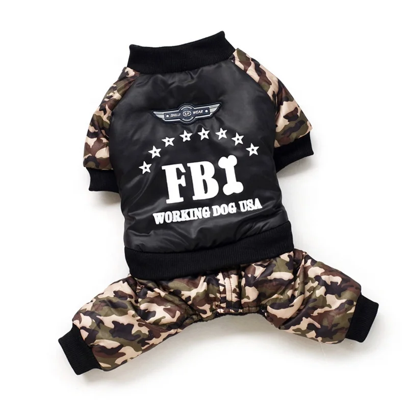 

Pet Dog Clothes Overall Thickening Dog Puppy Jumpsuit Costume Warm Winter Clothing For Boy Dogs Pet Cotton Clothes Fashion, Same as picture