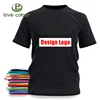 Custom men women classical basics casual plain printing black white t shirt white tee shirts blank cotton t-shirt
