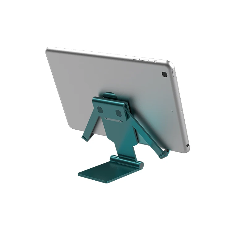 
Angle Height Adjustable Cell Phone Stand for Desk Fully Foldable Phone Holder, Compatible with All Mobile Phone/iPad/Kindle 