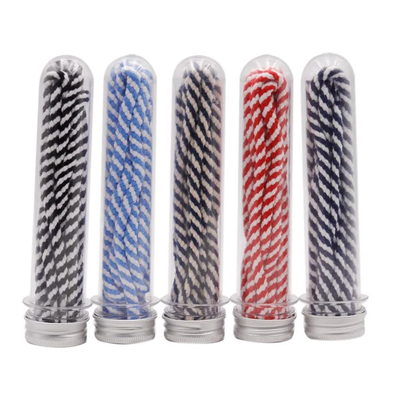 

Two color spiral round rope shoestrings support customize colors, Customized
