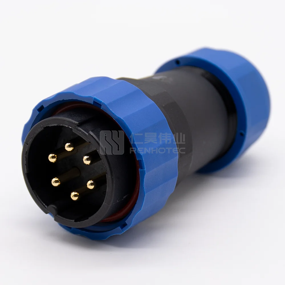 

SP2910/P6 Power Cable Waterproof 6 Pin LED Connector SP29 IP68 Cable Plug