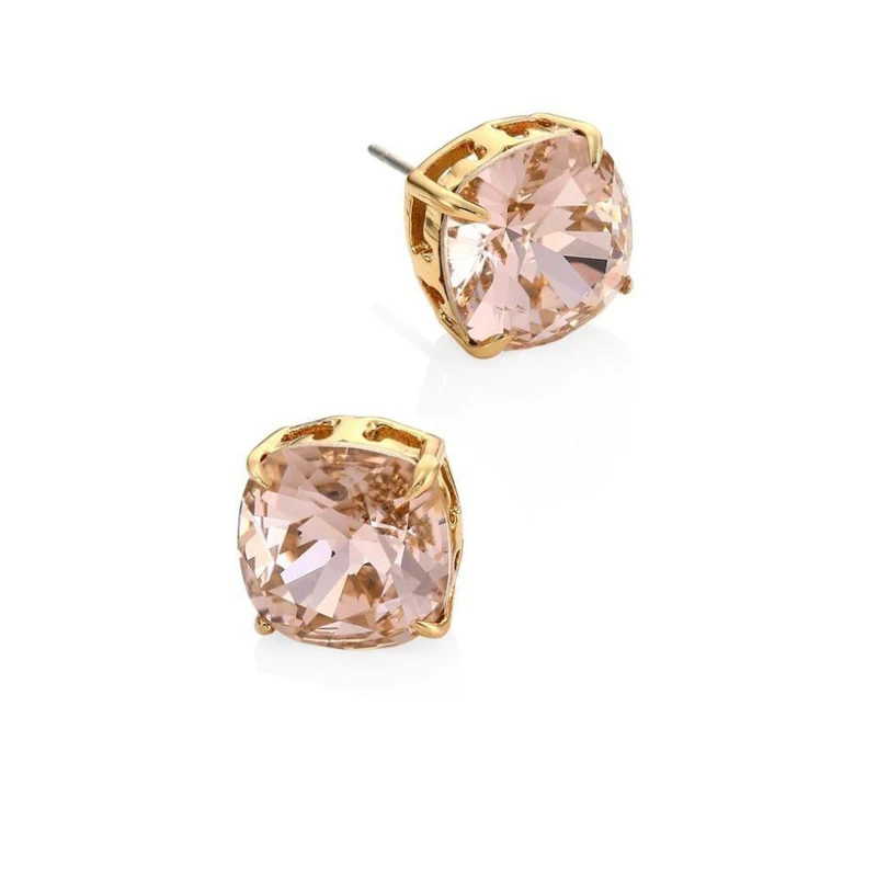 

Color Zircon Crystal Stud Earrings Fashion Crystal Personality Gold Plated Jewelry