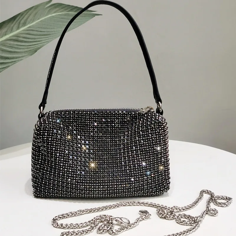 

Diamond design unique luxury handbags korean diamond lattice shoulder small bag wholesale glossy handbags