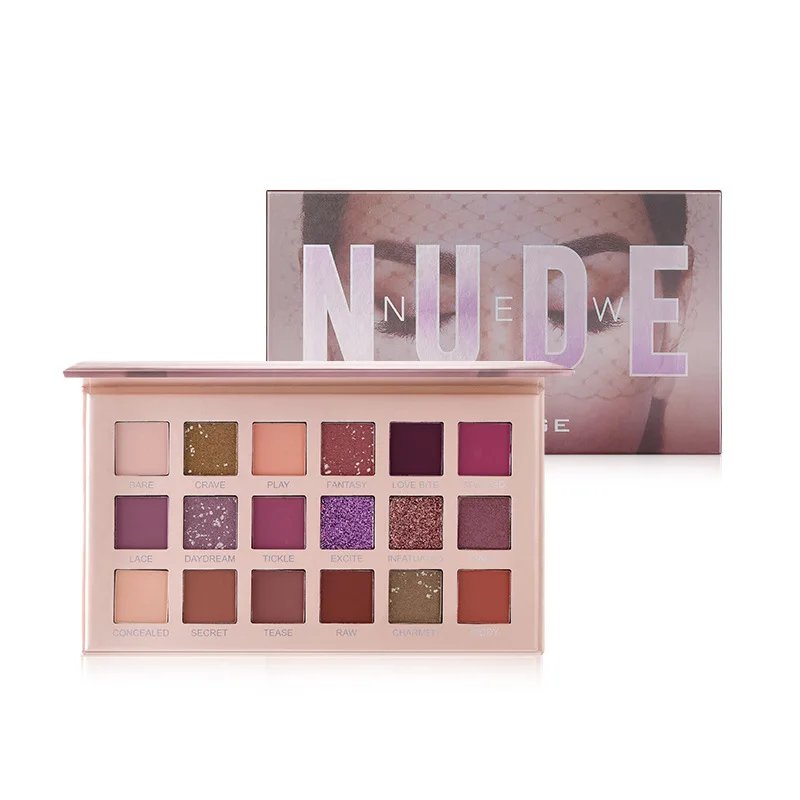 

18 Colors Makeup Eyeshadow Shimmer Powder Radiant Matte Metallic Natural Glitter Satin Waterproof Long Lasting Eyeshadow Palette