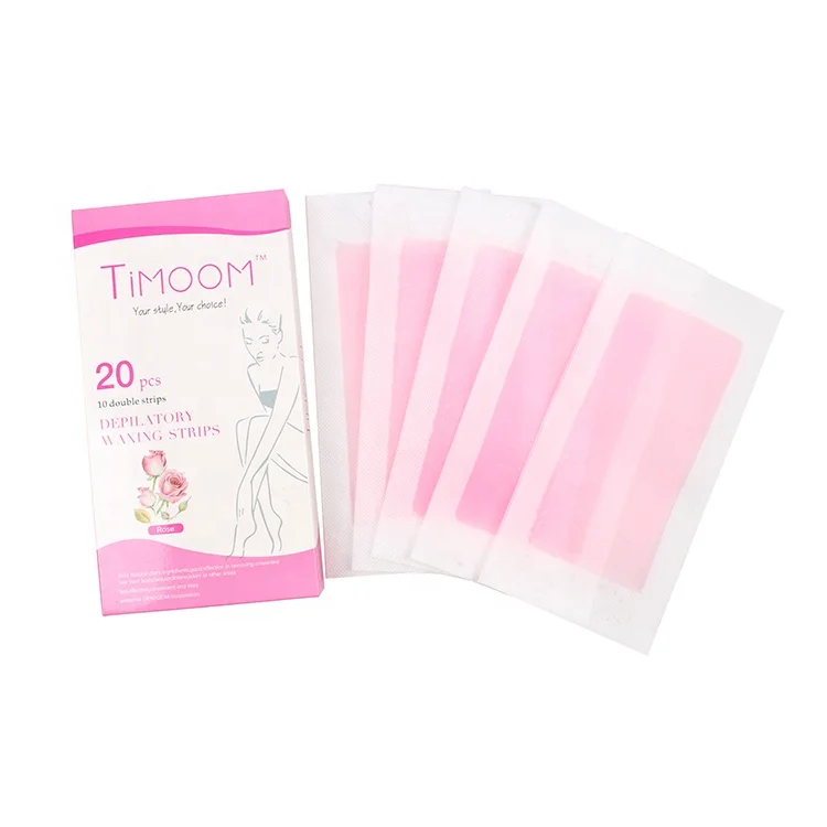 

hot sale 20pcs Hair Removal Depilatory Waxing Strips Factory Besr Selling/ Honey Cold Wax Strips Disposable wax strips