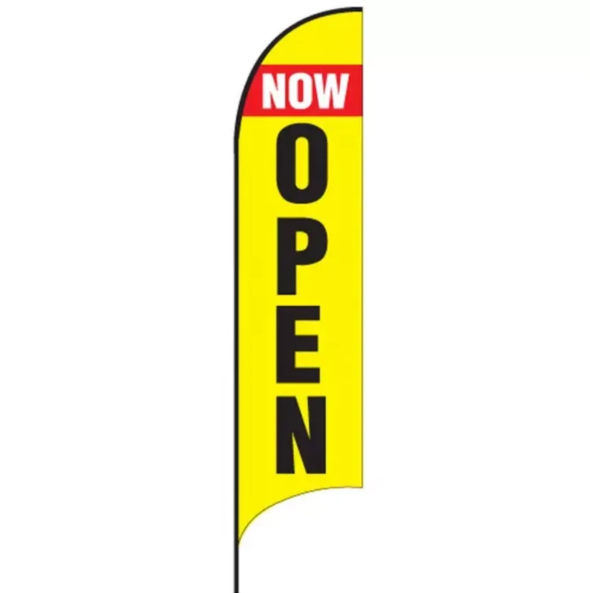 Tuoye Outdoor Flying Banner Promotion Custom Printed Advertising Feather Teardrop Flag Bali Bow Beach Flag With Corss Base