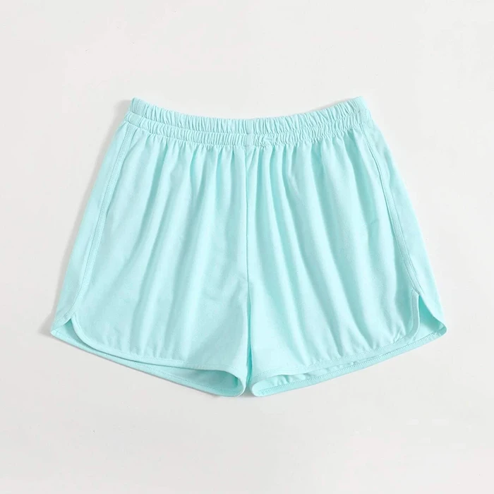 

Summer Empire Waist Casual Patch Colorblock Pocket Dolphin Shorts