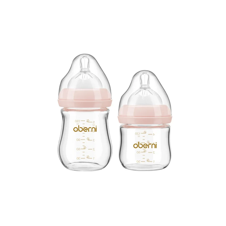 

Fashion Newborn glass popular wide caliber anti-choking milk anti-colic baby baby bottle