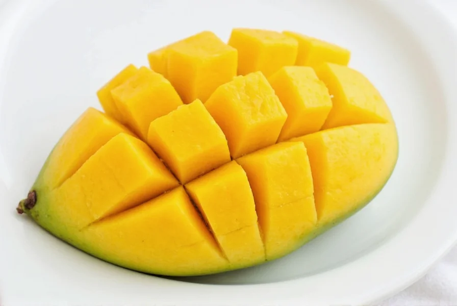 Spice mix in a bowl with mango and lime nearby
