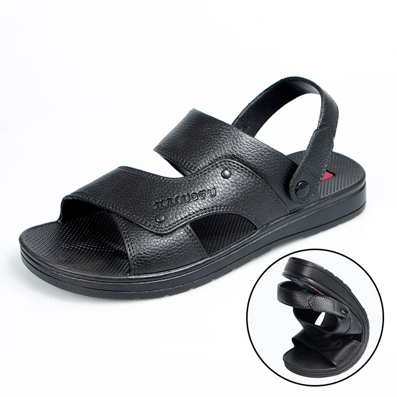 

Men shoes Arrival Summer Chinese Factory Manufacturer Direct Supply Outdoor Sporty Beach Man Sandals Casual Custom, Black