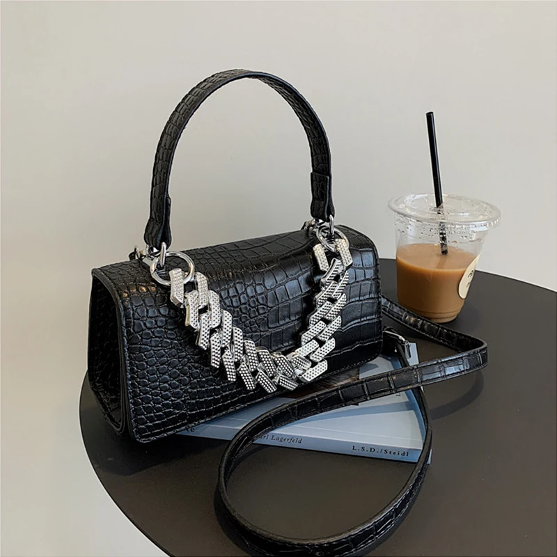 

High sense retro chain handbag designer bags women famous brands fashionable crossbody hand bag, 4color