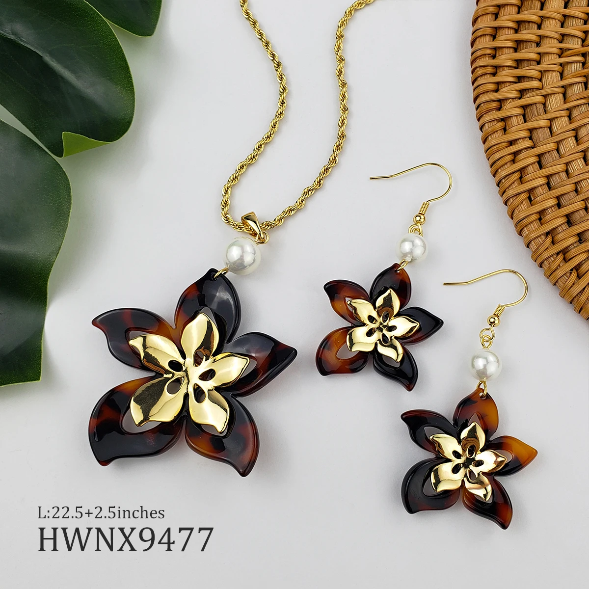 

Hawaiian Tribe Designer Necklace Set Jewelry Women Hawaiian Christmas