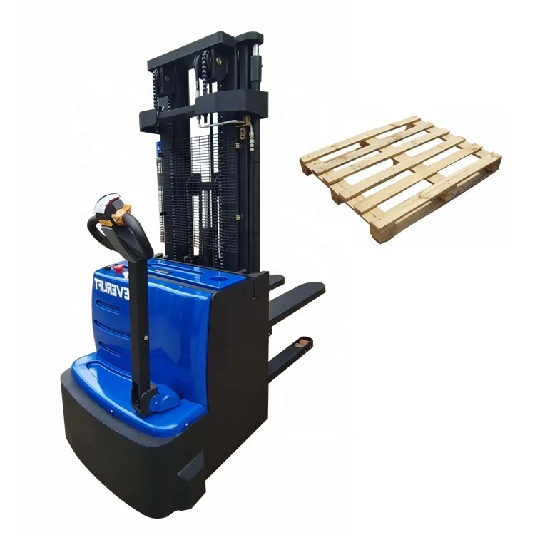 

Electric Walkie Stacker Forklift Electric Pallet Stacker Walking Full Electric Stacker 2ton 2m