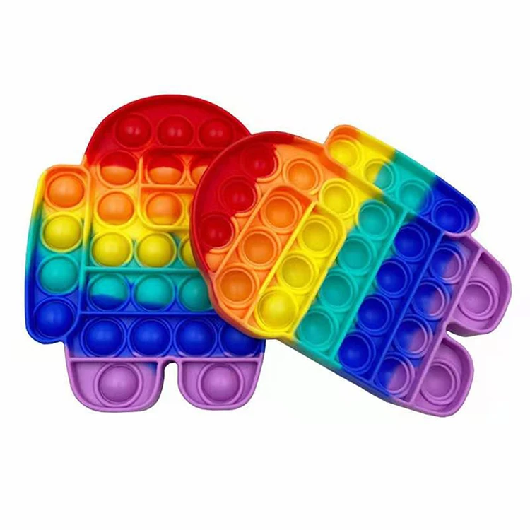 

2021 Hot Sale Push Pop Bubble Sensory Fidget Toys Among Us Stress Relief it- Pop Fidget Toy Gift for Adult Child Funny, Colorful