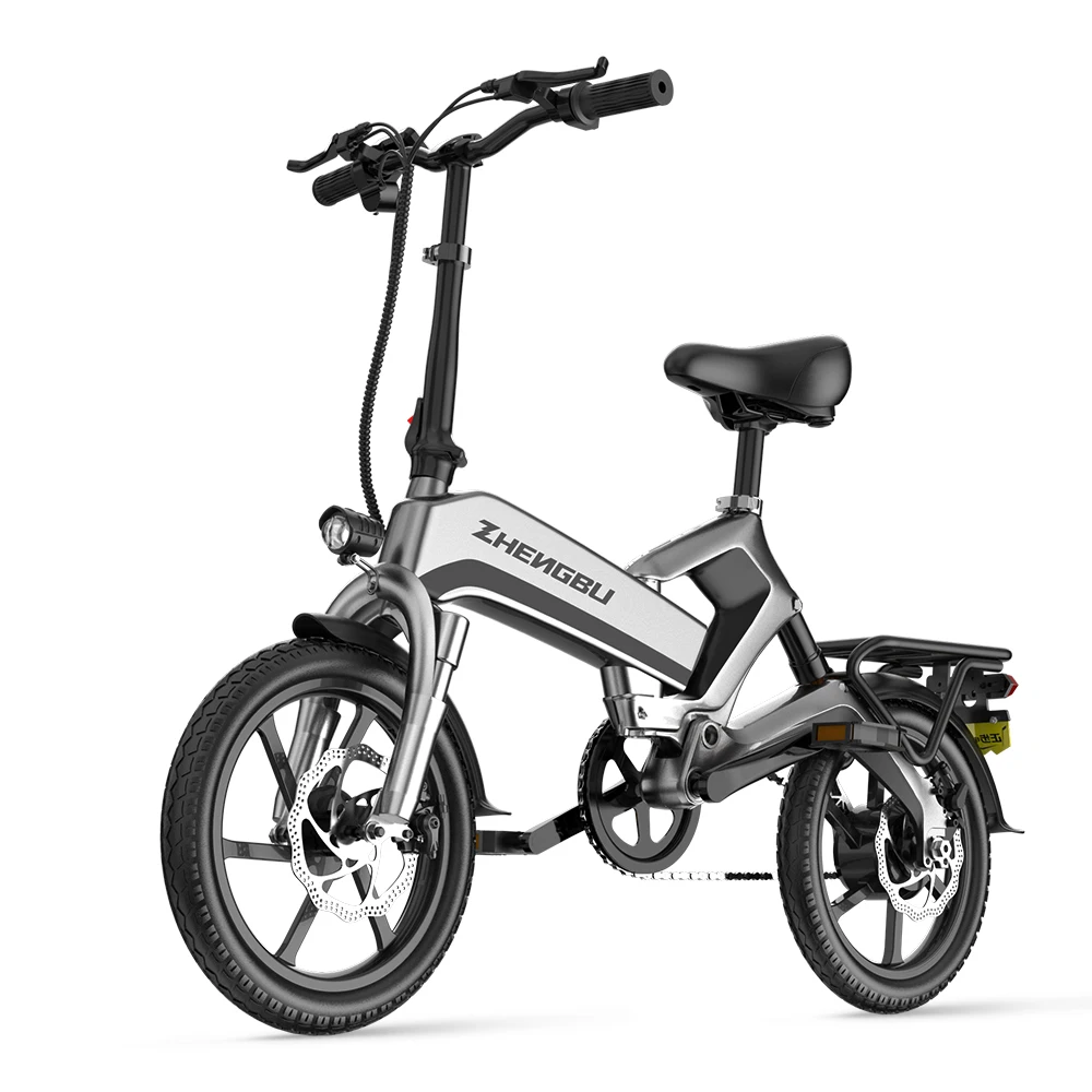 

Best Sell USA Free Shipping 16inch ebike Magnesium Alloy Zhengbu K6 Adults folding bicycle full suspension electric bike